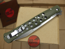 Нож Cold Steel 26C6AA Ti-Lite 6 Lynn Thompson Signature - клинок сатин, рукоять зеленый G10
