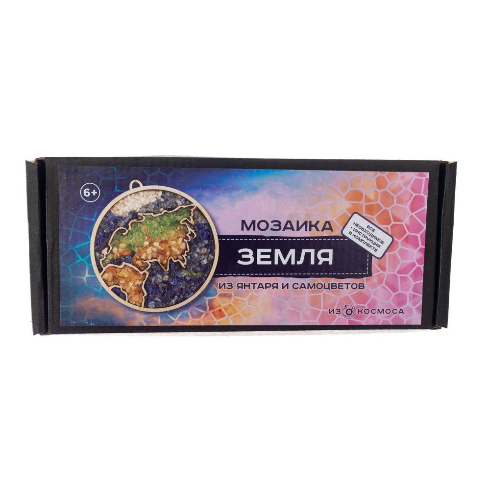 Мозаика из янтаря и самоцветов "Земля"