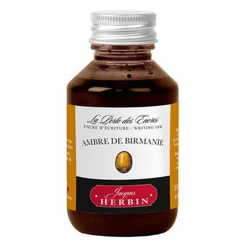 Чернила во флаконе Herbin 100 мл Ambre de Birmanie желто-коричневые (17041T)