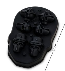 DN-04 Форма для льда «Череп в цилиндре»