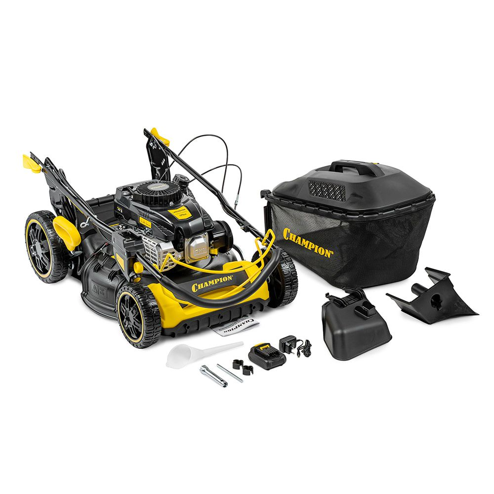 Газонокосилка CHAMPION LM5130VSE (3,0кВт прив, верт, эл старт, 510мм 60л 25-75мм 1рычаг/7, 31,5кг 4в