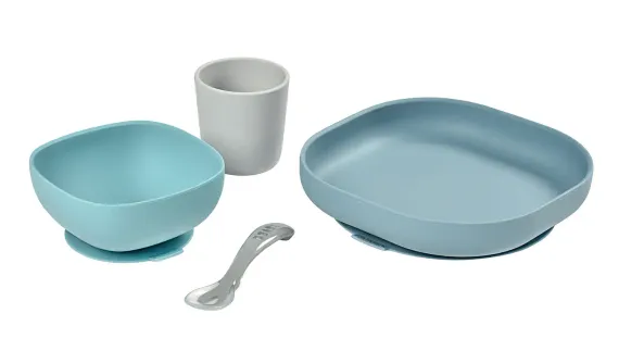 Набор посуды Beaba Coffrey Repas Silicone Jungle