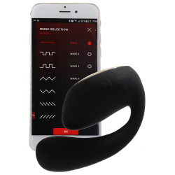Lelo - Ida Wave Black - Вибромассажер с управлением через приложение, 9.3 см (чёрный)