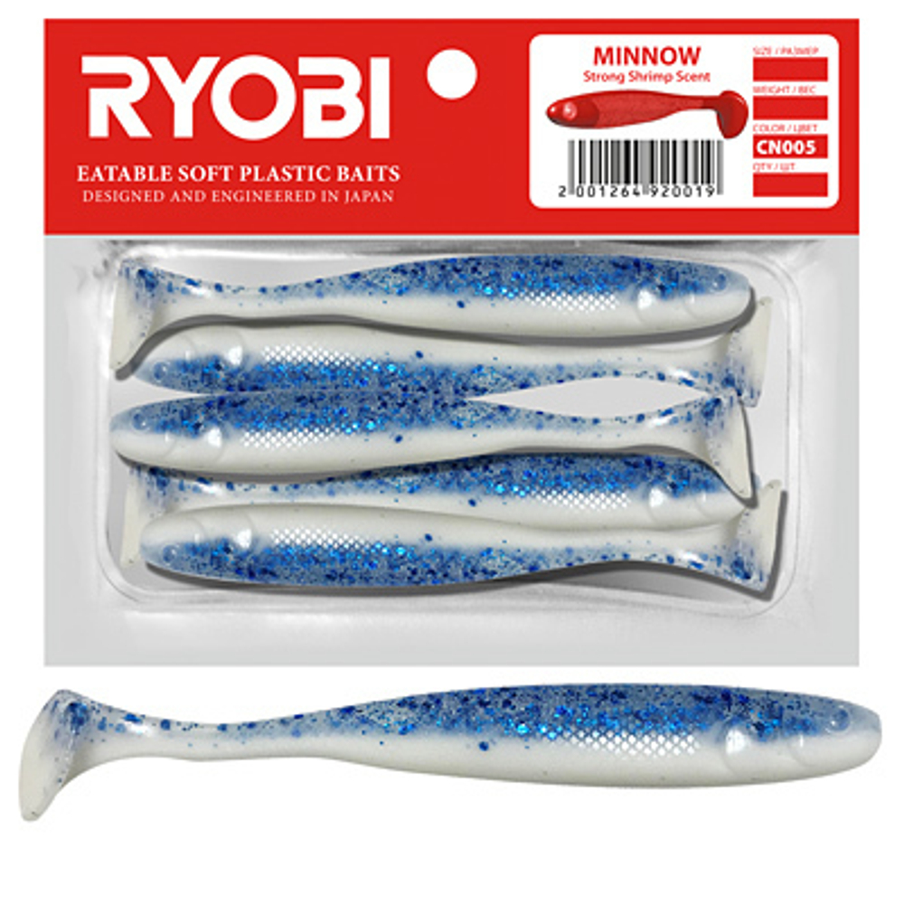 Мягкая силиконовая приманка риппер MINNOW (95mm)