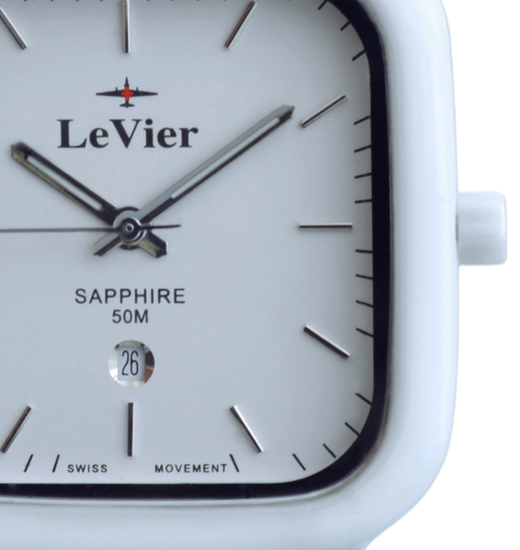 LeVier L 7512 M Wh Мужские французские наручные часы