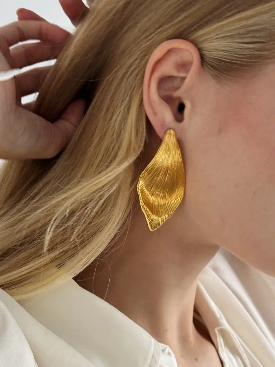 Серьги Лепесток Тюльпана — КЛЕВЕР / KLEVER JEWELRY, золото, фото 2