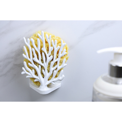 Держатель для мочалок coral sponge, белый