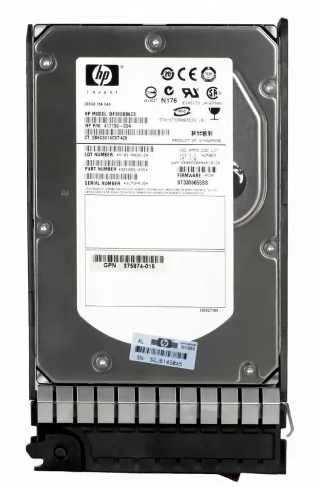 Жесткий диск HP 300GB 3G SAS 15K LFF DP DF300ABAAA