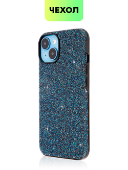 Чехол BROSCORP для Apple iPhone 14 оптом (арт. IP14-CRYSTAL-BLUE)