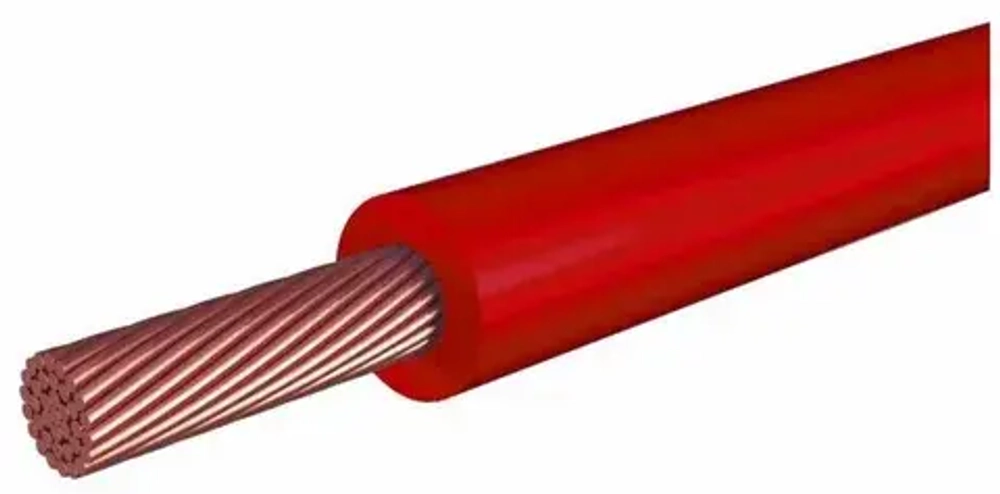 Провод ПуГВ  1*10 красный (ПВ-3) ГОСТ  (ПуГВнг(А)-LS)