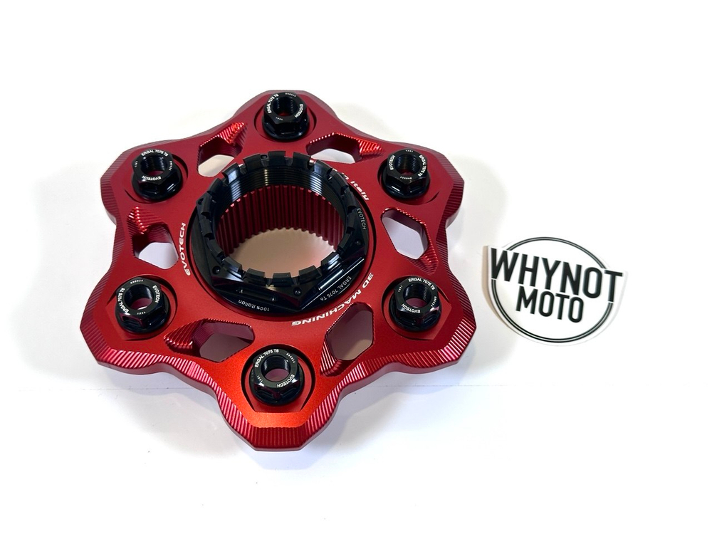 Evotech-rc Фланец звезды с гайками Ducati Panigale V4 / Streetfighter V4  KIT-PCOR-08-03