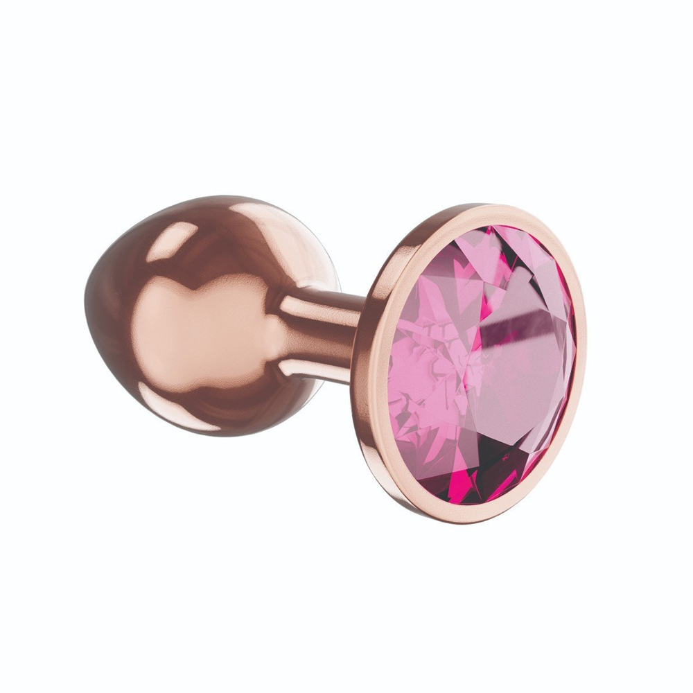 Анальная Пробка Diamond Quartz Shine L Розовое Золото 4023-02lola