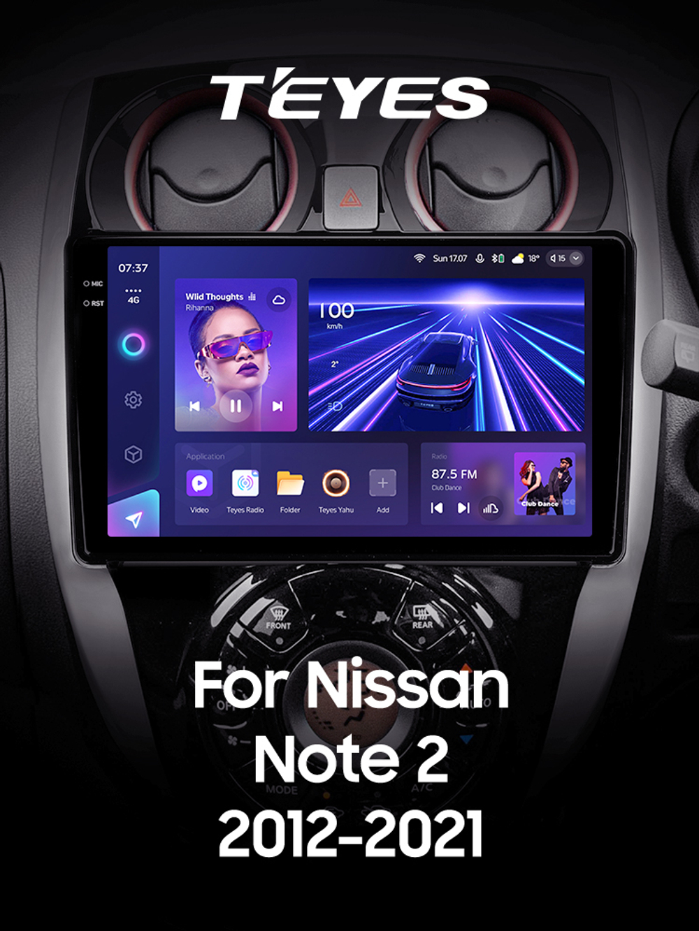 Teyes CC3 2K 10,2"для Nissan Note 2012-2021