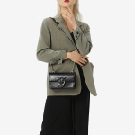 Сумка Pinko Love Twist Silver Chain Classic Cowhide Bird Swallow Bag Messenger Shoulder Bag Mini Women's Black, 1P21E9-Y5GB-Z99