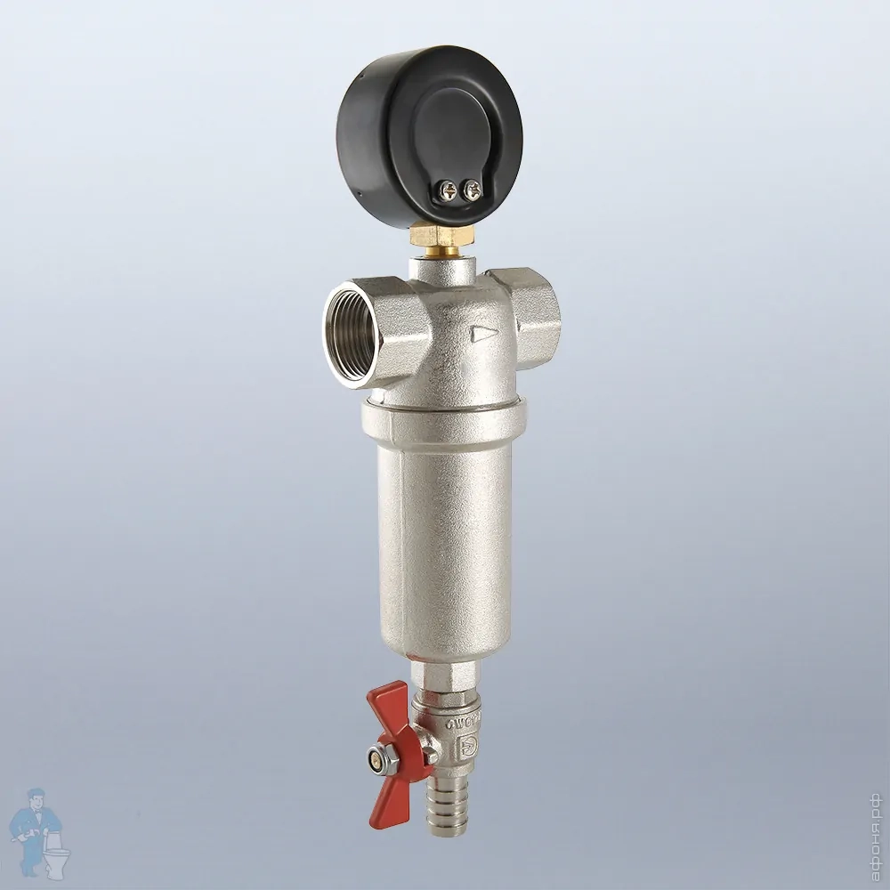 Фильтр с манометром VALTEC самопромывной 1/2"
