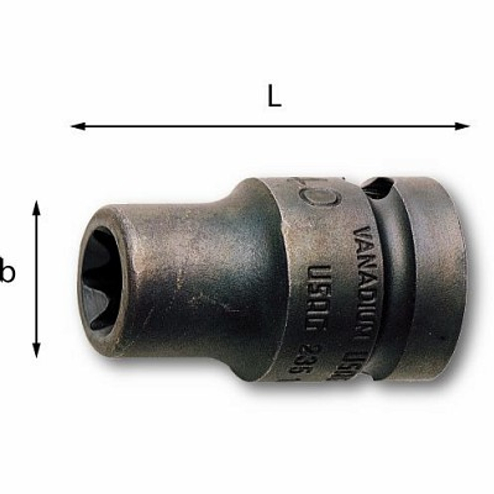 235 1/2 MTX  Головка ударная Torx E14 1/2" , USAG (Италия)