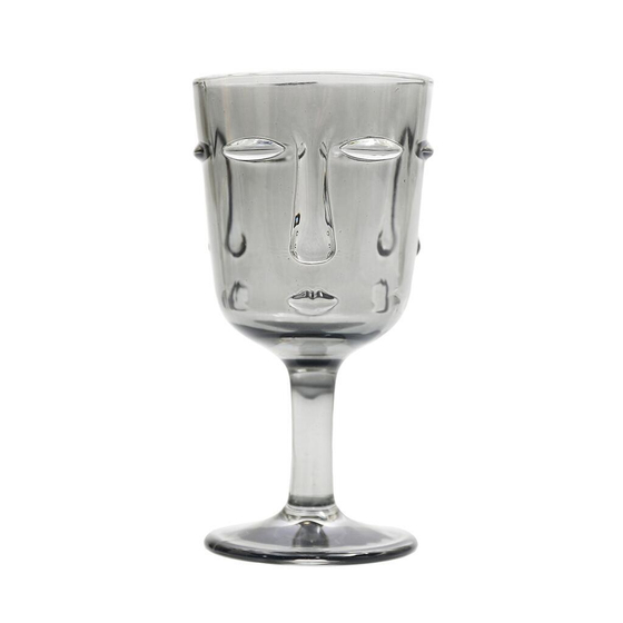Бокал для вина 250 мл "Face" серый d 8,5 см h16,5 см P.L. - BarWare [6]