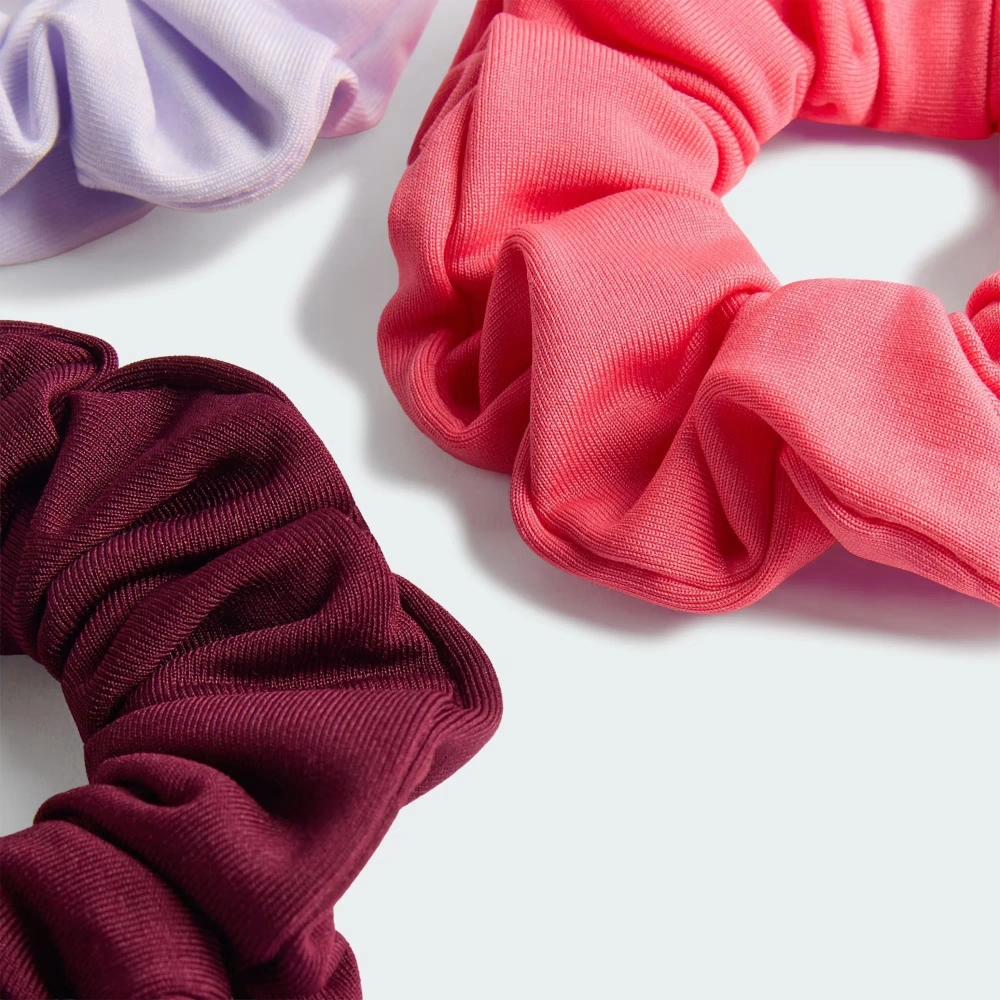 Повязка на голову Adidas Scrunchies 3P - pure turbo/maroon/frozen purple