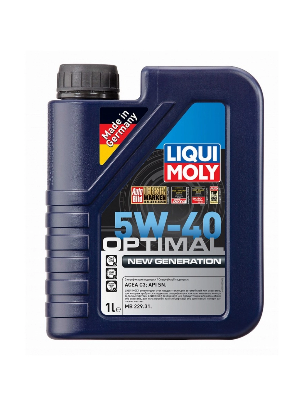 Масло моторное LIQUI MOLY Optimal NEW GEN 5W-40 синтетическое 1 л 39032