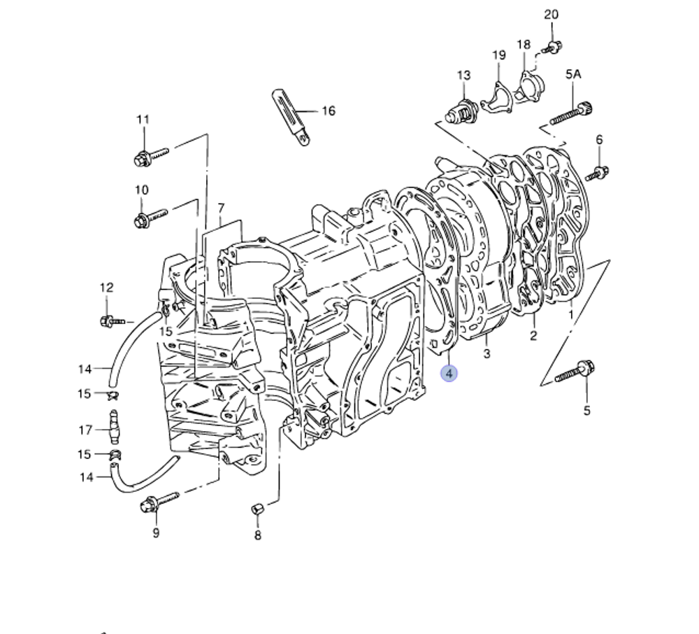 Прокладка головки Suzuki DT20/25/30лс (11141-96343-000)