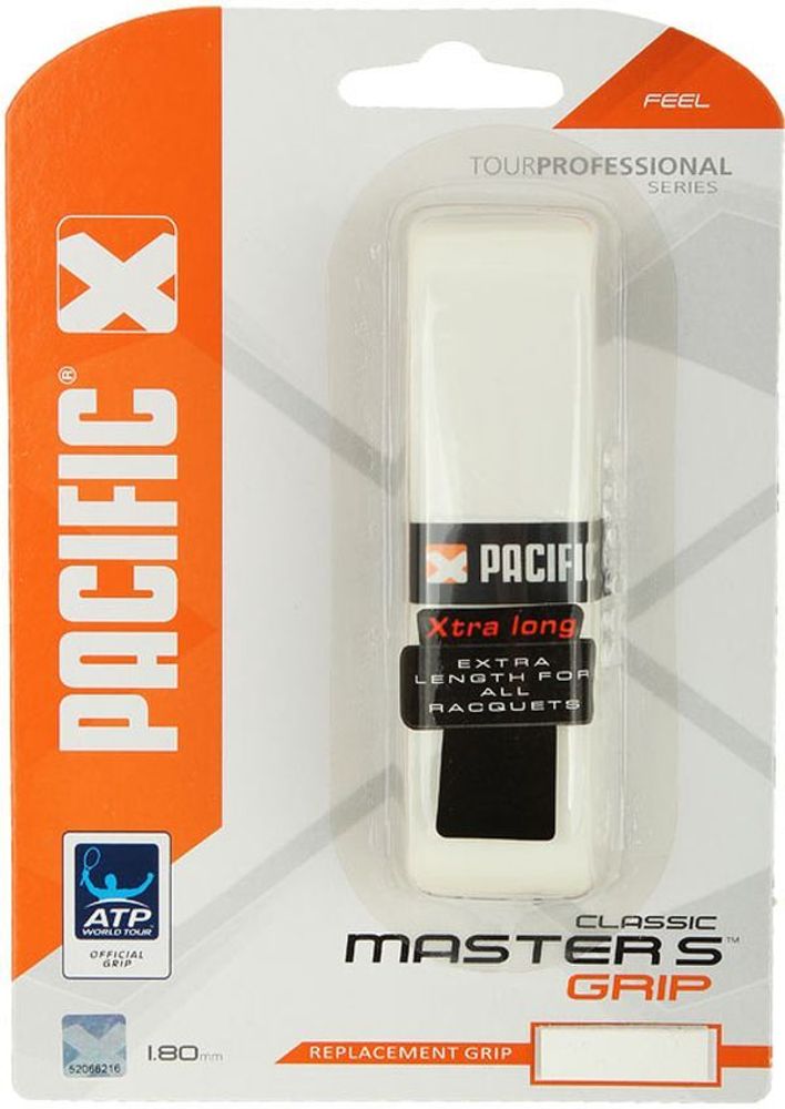 Теннисные намотки базовые Pacific Master's Grip white 1P