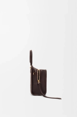 Loewe Маленькая сумка Amazona 180 из мягкой телячьей кожи, темно-каштановый