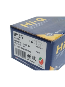 Колодки тормозные RENAULT Megane 2 (03-) передние (4шт.) SANGSIN