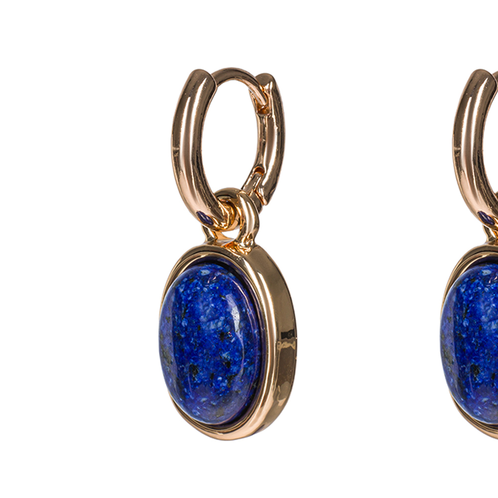 Серьги Fiore Luna NATURAL LAPIS LE1200 BL/G