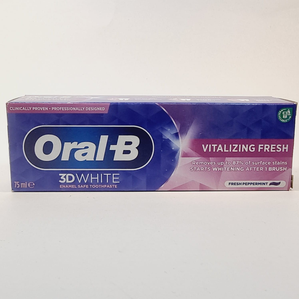 Зубная паста 3D White Vitalizing Fresh отбеливающая 75 мл (из Финляндии)