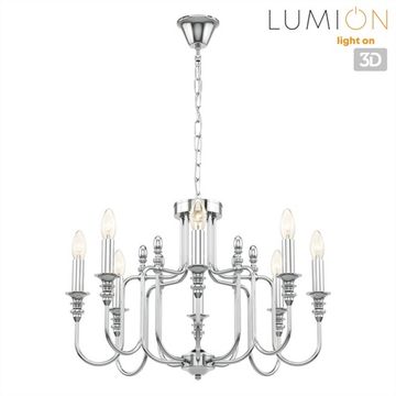 Люстры на цепи 8*Е14 8317/8 хром SUANA Lumion