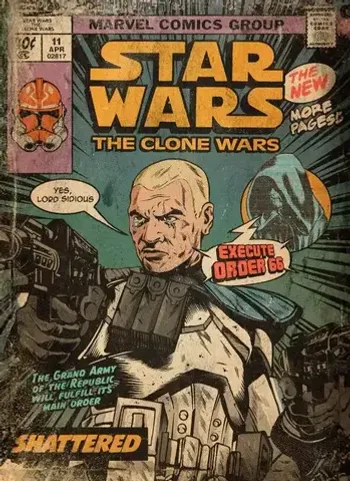 Открытка «Star Wars The Clone Wars: Shattered»