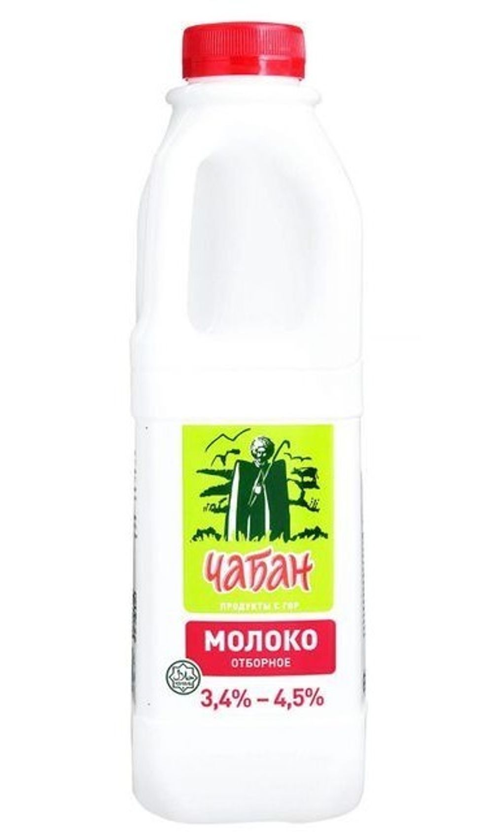 Молоко Чабан пастер 3.4%-4,5% пл/бут 930г