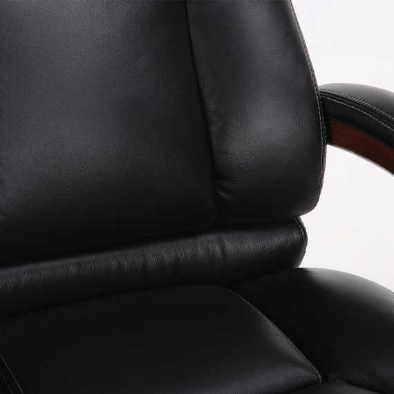 Кресло из натуральной кожи BRABIX PREMIUM "Infinity EX-707", дерево, черное, 531826