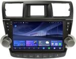 Магнитола для Toyota Highlander 2 2007-2013 XU40 (высокая комплектация) - Kuberg QLed+2K, Android 14, TS105, Быстрейшая, CarPlay, SIM-слот