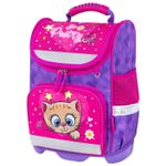 Ранец ЮНЛАНДИЯ WISE, 1 отделение, 3 кармана, устойчивое дно, "Pretty kitty", 271395