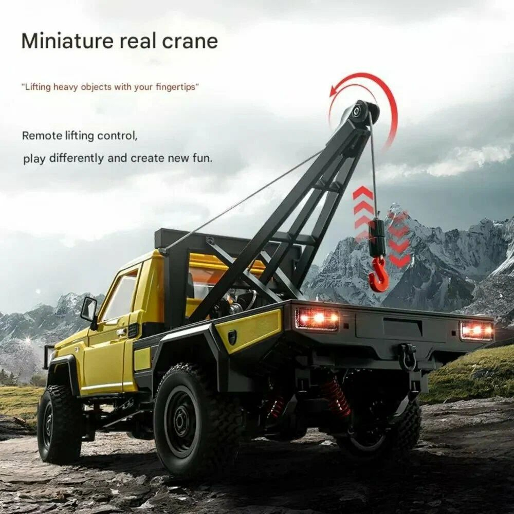 Радиоуправляемая машина MN MODEL, внедорожник с лебедкой Land Cruiser 1:12, 2,4 ГГц, RTR, 4WD - MN-82T-RED