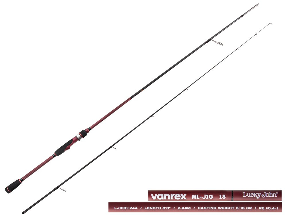 Удилище спин. Lucky John Vanrex ML-JIG 18 8'0"/2.44