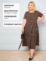 Платье летнее больших размеров в горошек