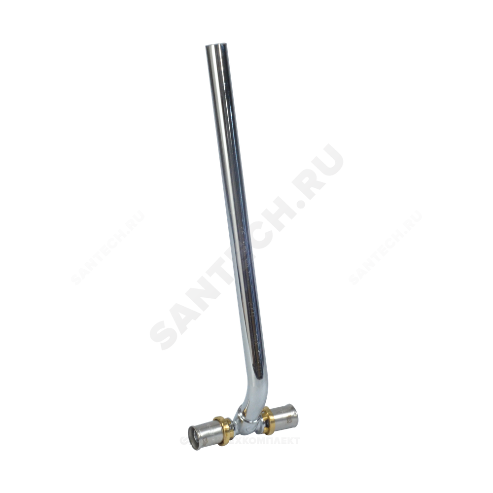 Тройник МП/PE-X для подключения труб к радиатору латунь пресс Дн 16 RM158 Giacomini RM158X034