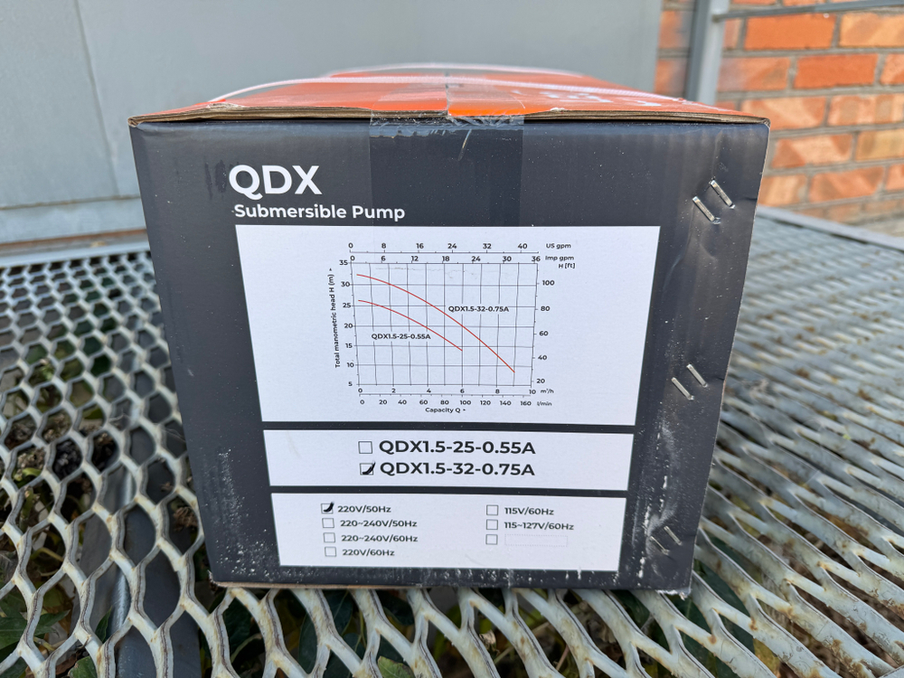 Насос дренажный "LEO" модель QDX1.5-32-0.75A