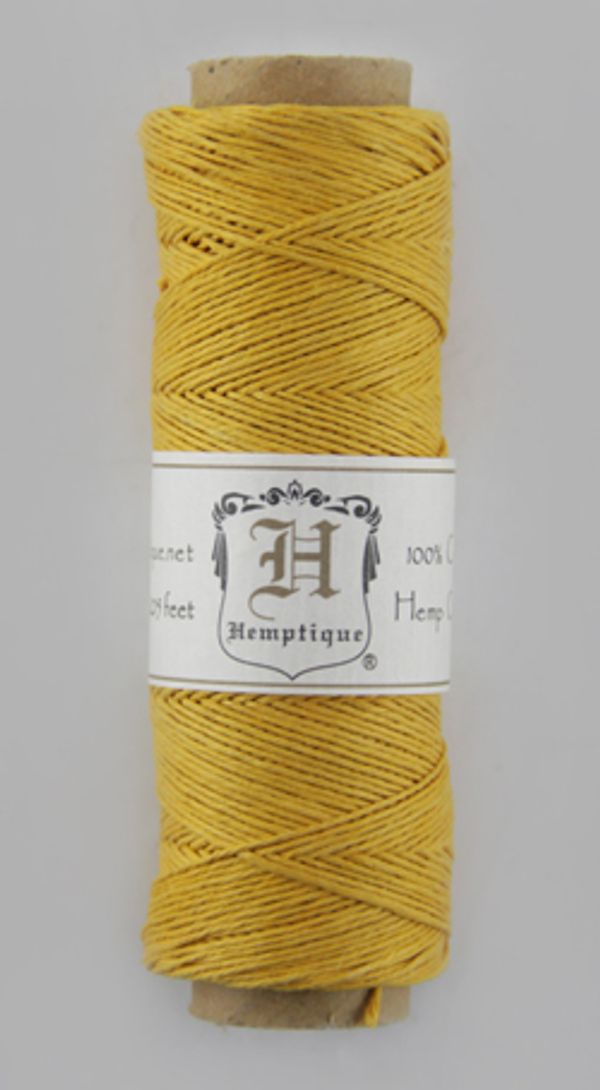 Шнур пеньковый ⌀0.5 мм / 62.5 метра, на катушке, 25 г, Hemptique HS10CO-GLD25