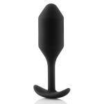 Черная пробка для ношения 11см b-Vibe Snug Plug 2 BV-008-BLK