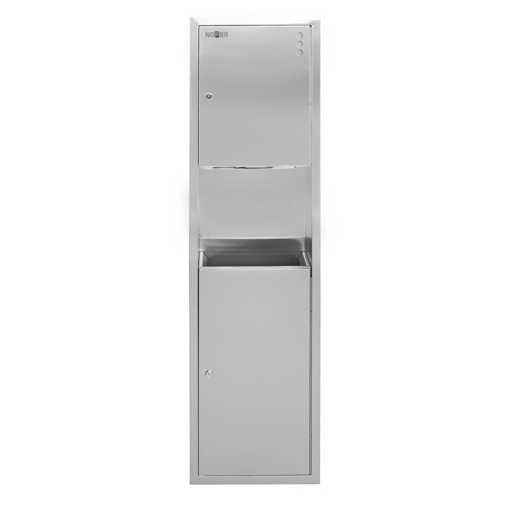 Встраиваемая система (диспенсер бум. полотенец, бак для мусора) COMPACT 12020.2.S матовый
