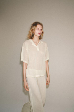 ZARA БРЮКИ ПРЯМОГО КРОЯ, ЭКРЮ
