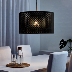 IKEA NYMÖ  (ИКЕА НЙМÖ)  -  Абажур, цвет черный/латунь, 59 см