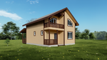 Каркас дома 8 x 12.5 м