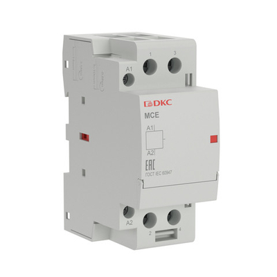 Контактор модульный YON max типа MCE, 2P, 63A, 24В DC, 2НЗ