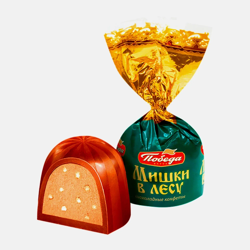 Конфеты Победа вкуса шоколадные Мишки в лесу 300г