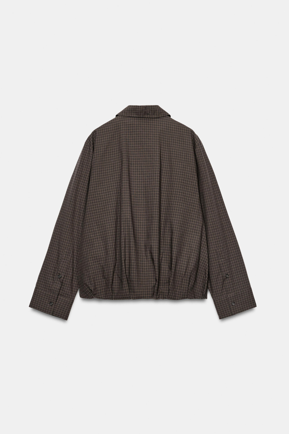 ZARA БОМБЕР В КЛЕТКУ — ZW COLLECTION, КОРИЧНЕВЫЙ