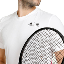 Мужское теннисное поло adidas New York Printed T-Shirt Men - White
